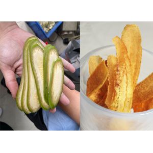 Long Type Plantain Processing Slicer Cutting Machine 800KG/H For Banana Chips