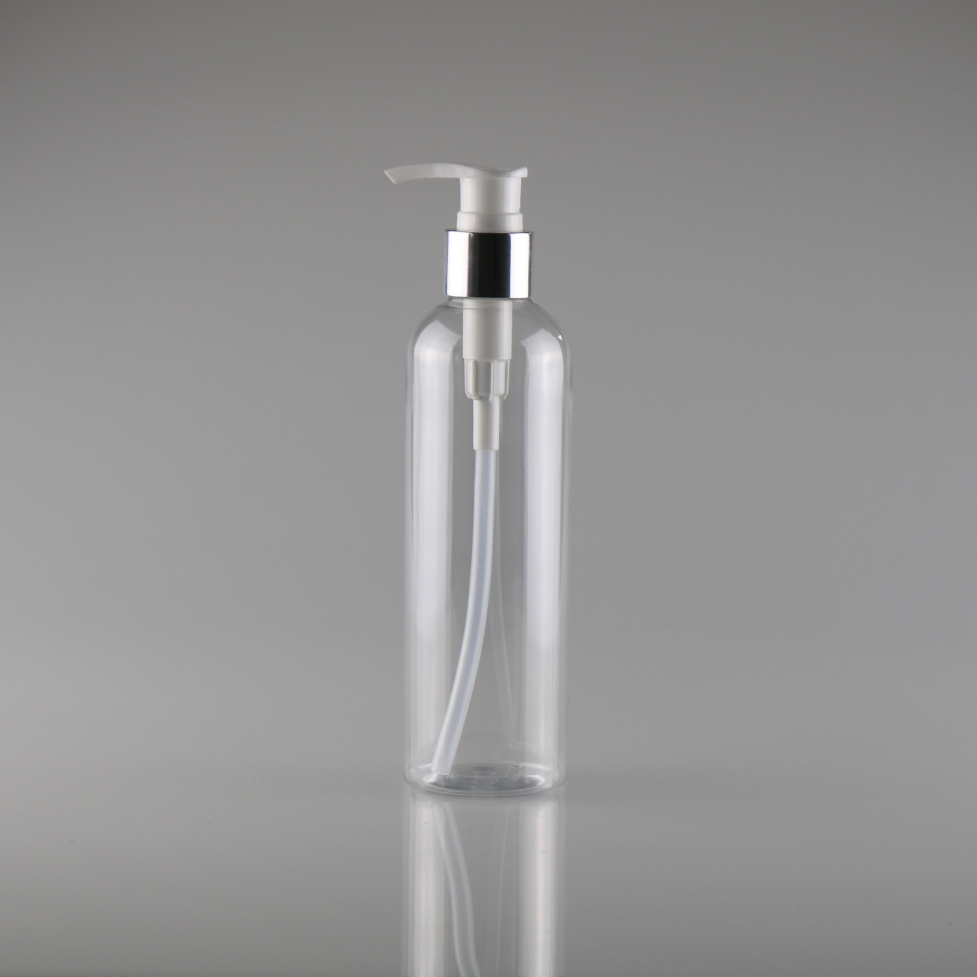 250ml Large Empty Pump Hand Sanitizer Dispenser Bottles Round Shoulder Aluminum Oxide Emulsion
