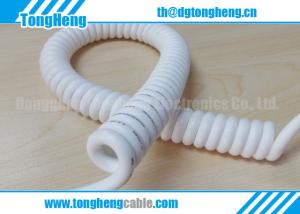 China Pair Twisted Conductor And Tinned Copper Braiding Shield Customized Spiral Cable factory