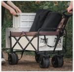 Removable Canopy Heavy Duty Outdoor Wagon Carts for Beach Shopping Picnic