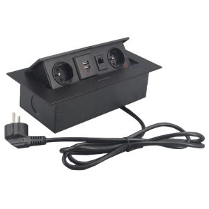 China CE Rohs approved conference hidden table top power outlet with usb charger on sale