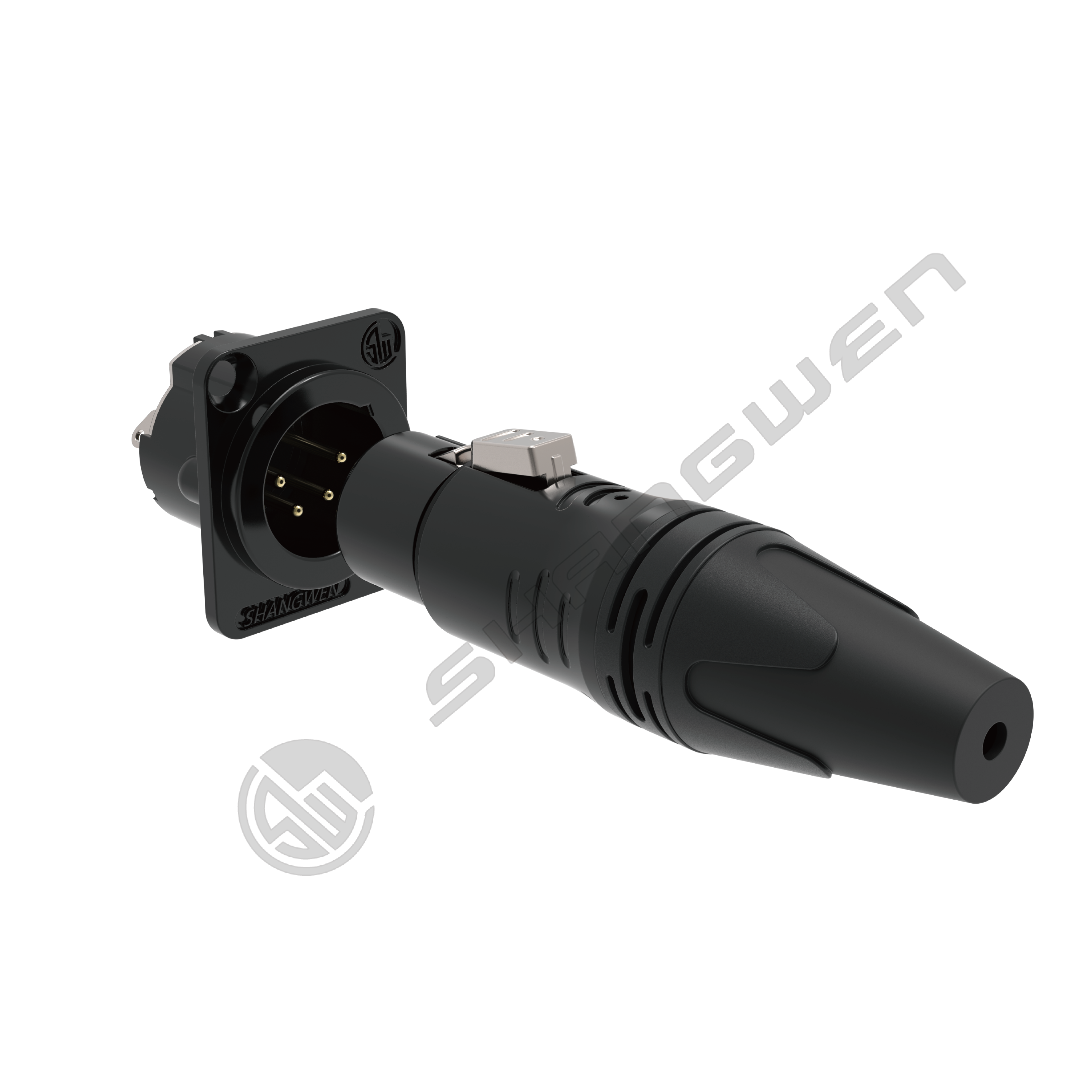 6-Pin XLR Audio Video Connectors Durable Indoor XLR Connectors with IP40 Protection Class