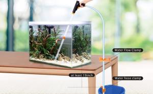 China Air Pressing Aquarium Vacuum Cleaner For Water Changing factory