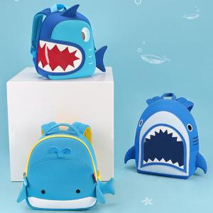 China NHB186 New arrival cute and vivid shark toddler Backpack bag factory