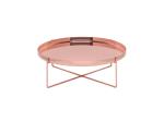 Nordic Style Habibi Side Table , Simple Console Rose Gold Coffee Table