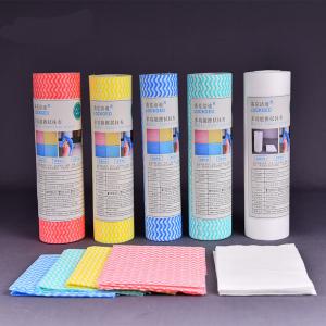 China Friendly Eco Disposable Clean Room Wipes Household Cleaning Colorful Kitchen Cloth factory