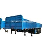 Stake Semi Trailer 3 Axles Sidewall Semi Truck Trailers for Cargo Transport