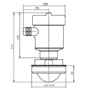 Kacise OEM 80G Radar Type Level Transmitter 50m Radar Level Gauge
