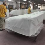 molded fiberglass travel trailers parts/custom GFRP trailer body/Front and Rear