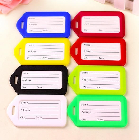 Multi-colored Custom Logo Low Price Plastic Luggage Tag For Wholesale