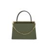 Buy cheap Hit Color Green Leather Briefcase 24cm Triangle Shaped Handbags from wholesalers