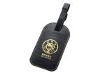Gold Stamping PU Leather Travel Luggage Tag With Buckle Strap Advertising Gift