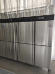 Stainless steel six door meat ice cream fresh-keeping freezer