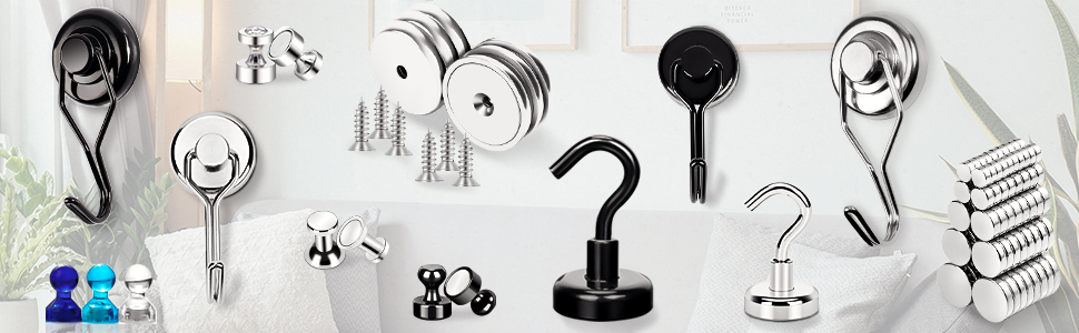 Industrial Magnet Neodymium Magnet Super Strong Holder Hook Magnetic Hooks and Durable