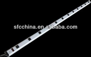 China SFC306-1272 aluminium alloy UL approved American 12-outlet workbench power strip, rocker switch with 15A curcuit breaker factory