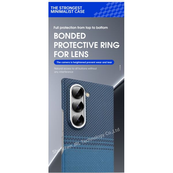 Customized Blue Color Strong Suction Aramid Fiber Phone Case For Samsung Galaxy Fold7