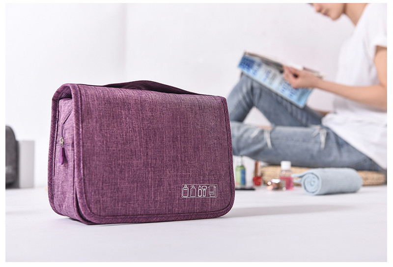 Unisex Anti Collision Blank Oxford Hanging Wash Bag