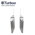 Tempered glass Half Height Speed Gate Turnstile Security Rfid Card Reader