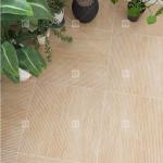 Grille Pull Trough Imitation Wood Grain Ceramic Tiles Balcony Floor Luxury