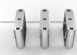 QR Barcode Biometric Fingerprint Tripod Turnstile Gate For Pedestrian