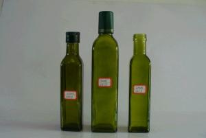China olive oil glass bottles, 250/500/750/1000ml, Dorica(round) and Marasca(square) types factory