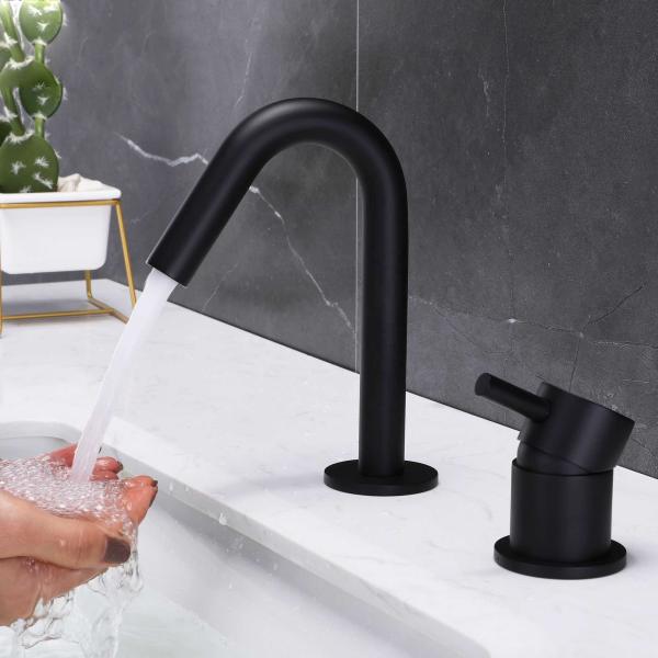 SUS304 Stainless Steel Single Hole Single Handle Basin Mixer in Chrome Matte