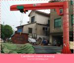 BZ1T cantilever crane, cantilever crane for lifting materials, rotary crane and
