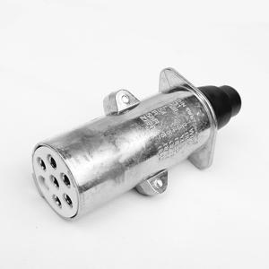 China Power Supply European Trailer Connector 7 Prong Round Trailer Plug For Trucks factory