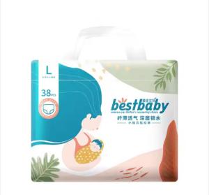 China Strong core body leakage protection disposable baby pant diaper factory