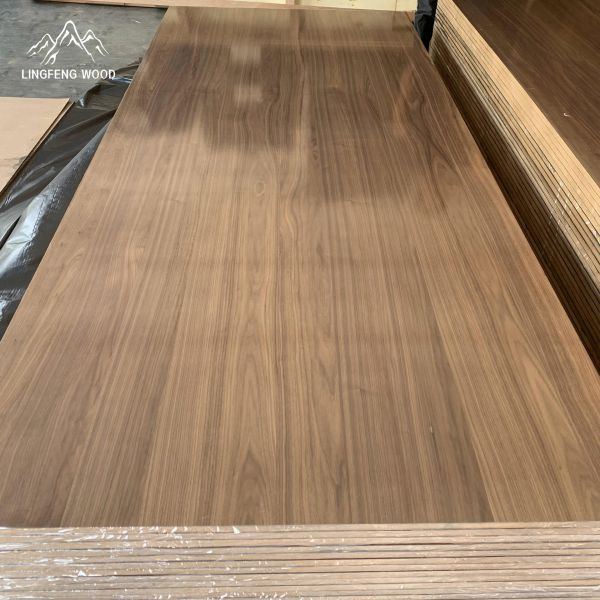 China Premium Walnut Veneered MDF Panel | Real Wood Veneer Sheet factory