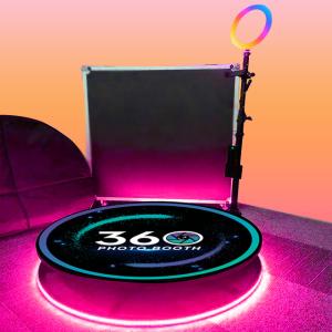 China Metal Automatic 360 Photo Booth Ring Light Spinner Adjustable Speed factory