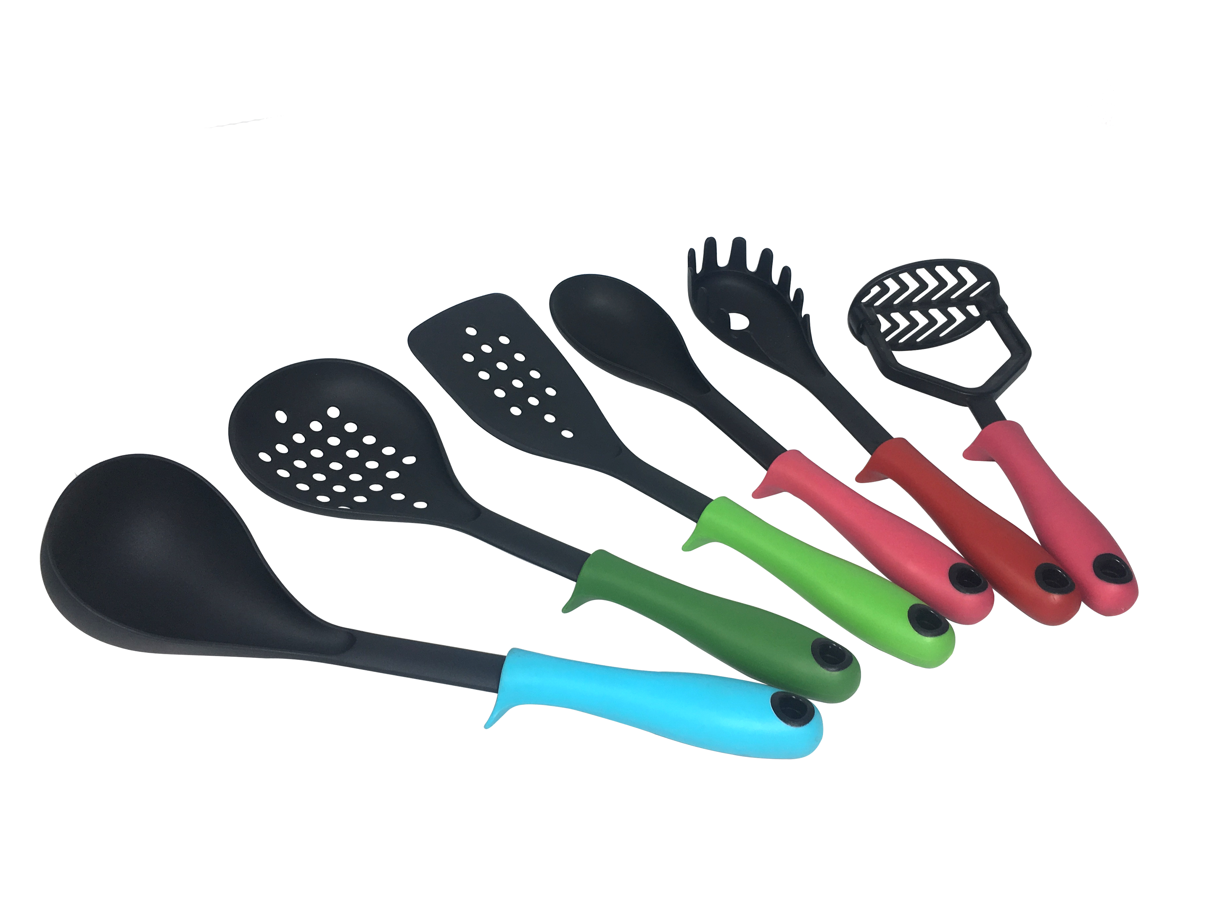 Eco-Friendly Solid Spoon Food Turner Spatula Slotted Spoon Whisk Acacia Silicon Cooking Utensil