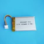 GPS Tracker 3.7V 653248 Li Ion Battery Pack , 1000mah Small Li Polymer Battery