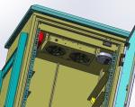 Lithium Iron Battery IP55 Outdoor Cabinet 240V AC Heater With 10 Pieces Battery