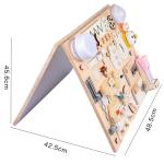 Basic Life Skills Activities Wooden Montessori Busy Board for Toddlers Picture