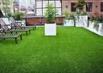 UVproof Decorative Fake Grass Lawn High Density PE + PP 30mm Geen For Rooftop
