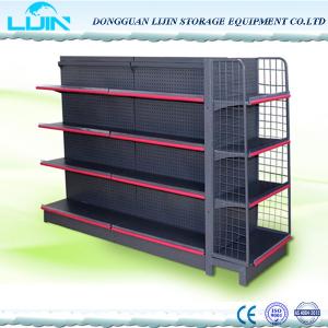 China Safe Metal Supermarket Shelf Display Easy To Assemble And Dismantle factory