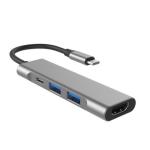 4 In 1 USB 3.0 Type C Hub 4Port 4K HDTV PD VGA 5Gbps Docking Station 150mm
