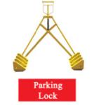 Wheel Slope Parking Anti Theft Wheel Lock Traffic Yellow