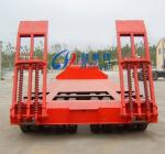 2/3/4 Axles Lowbed Semi Trailer with Mechanical Suspension Air Suspension