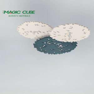 Meeting Room Soundproofing Polyester Ceiling Insulation With Customized