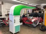 Portable Car Polish Equipment Preparation Cabinet Movable Painting Cabinet