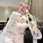Silicone Card Holder Vertical With Lanyard Neck Strap Heavy Duty ID Card