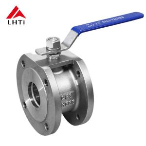 China ANSI Titanium Two Piece Ball Valve Gr1 Gr2 Gr5 Ball Valve for Oil and Gas Industry factory