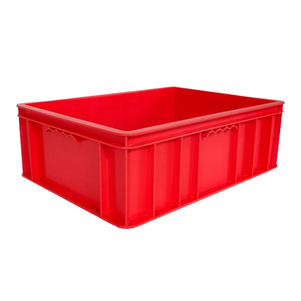 China 490x355x164mm Nestable Folding Plastic Stackable Utility Crates with Custom Logo factory