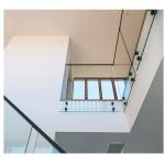 Semi Frameless Toughened Glass Balustrades Flooring / Wall Mounted
