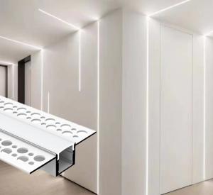 China Recessed Drywall Plaster Gypsum Aluminium Led Profile For Ceiling LED Light Strips Aluminum Channel factory