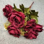 11 Heads Silk Artificial Rose Flowers For Hom Decoration