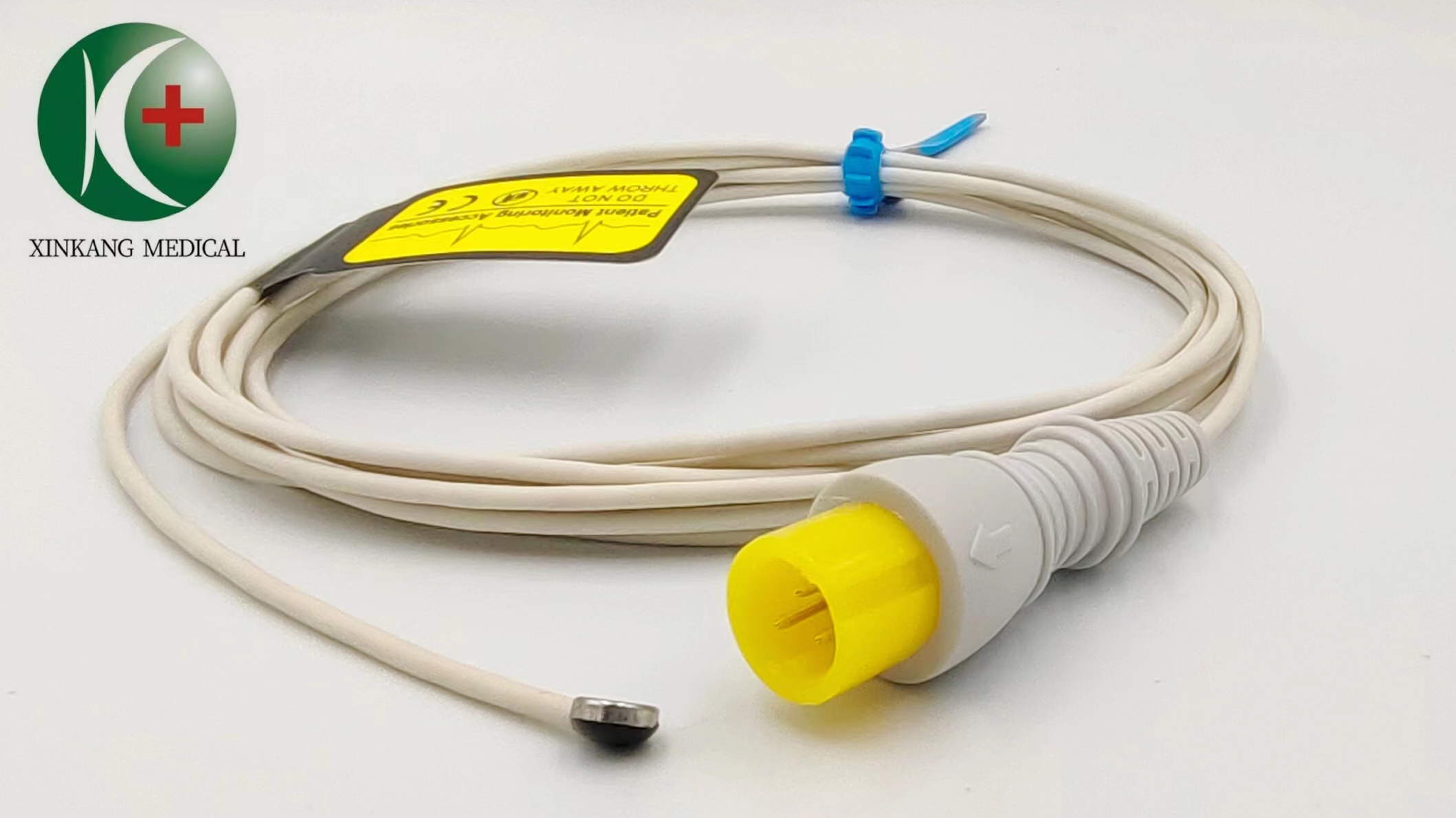 Medical Skin Temp Probe Reusable 2mt Alcohol Disinfecting Class II