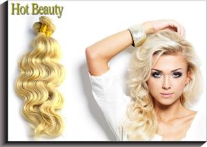 China 7A Grade Russian Human Hair Blonde Color Body Wave 613# 100% Human Hair 10&quot; Inch 12 Inch factory